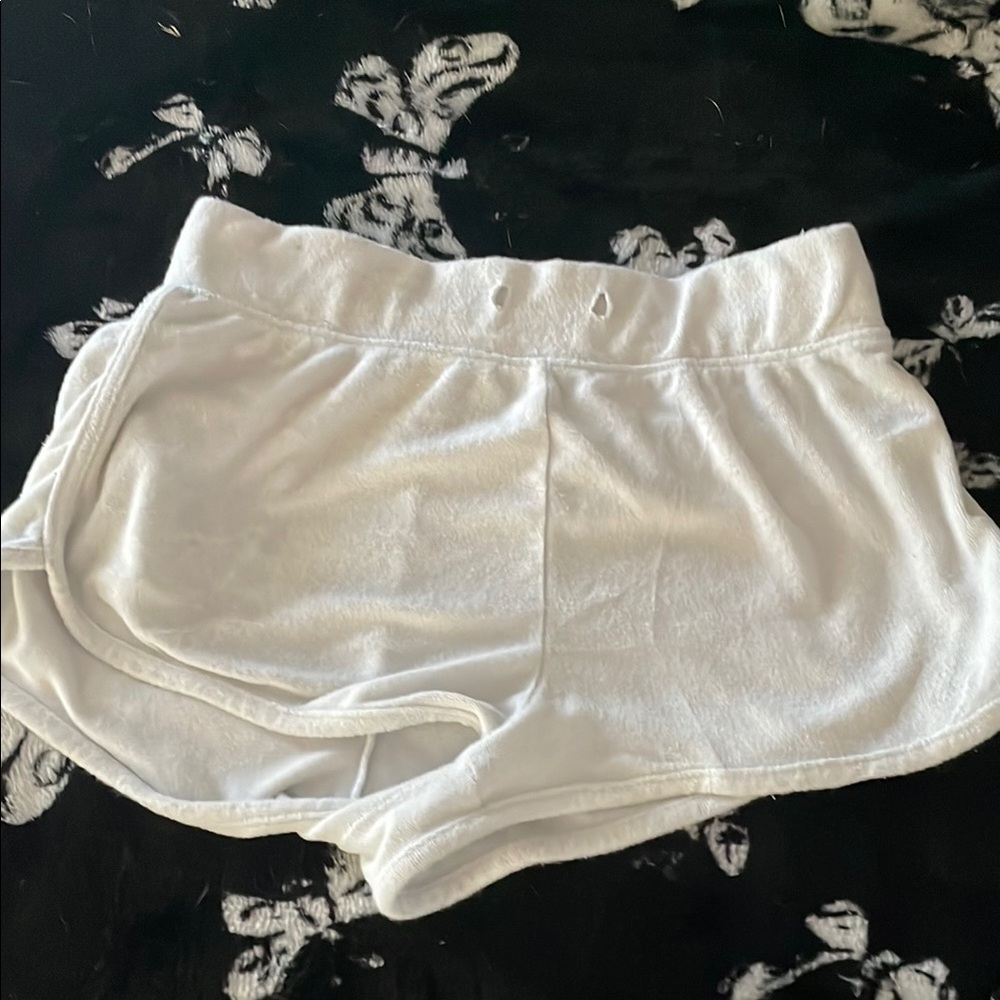 Ambiance White Athletic Shorts Lightweight Elastic Waist